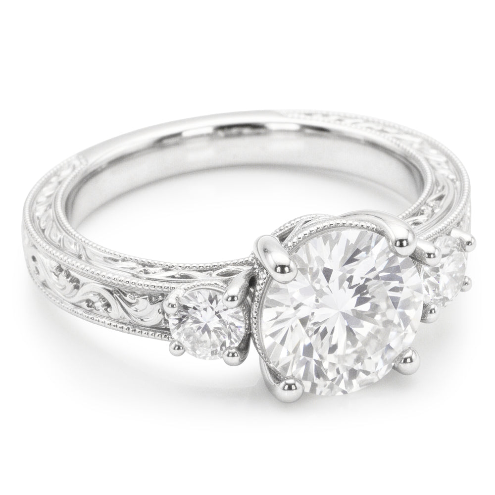 Brillante Trilogia – Anello Anniversario 2 carati Oro 14 Carati
