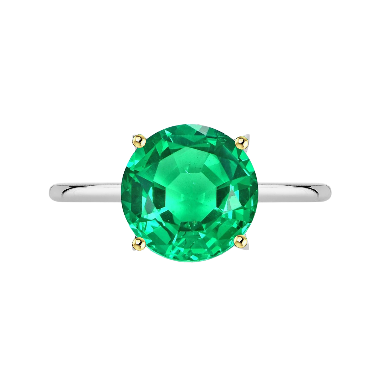 Smeraldo Fine Anello con Pietra Preziosa – vista principale