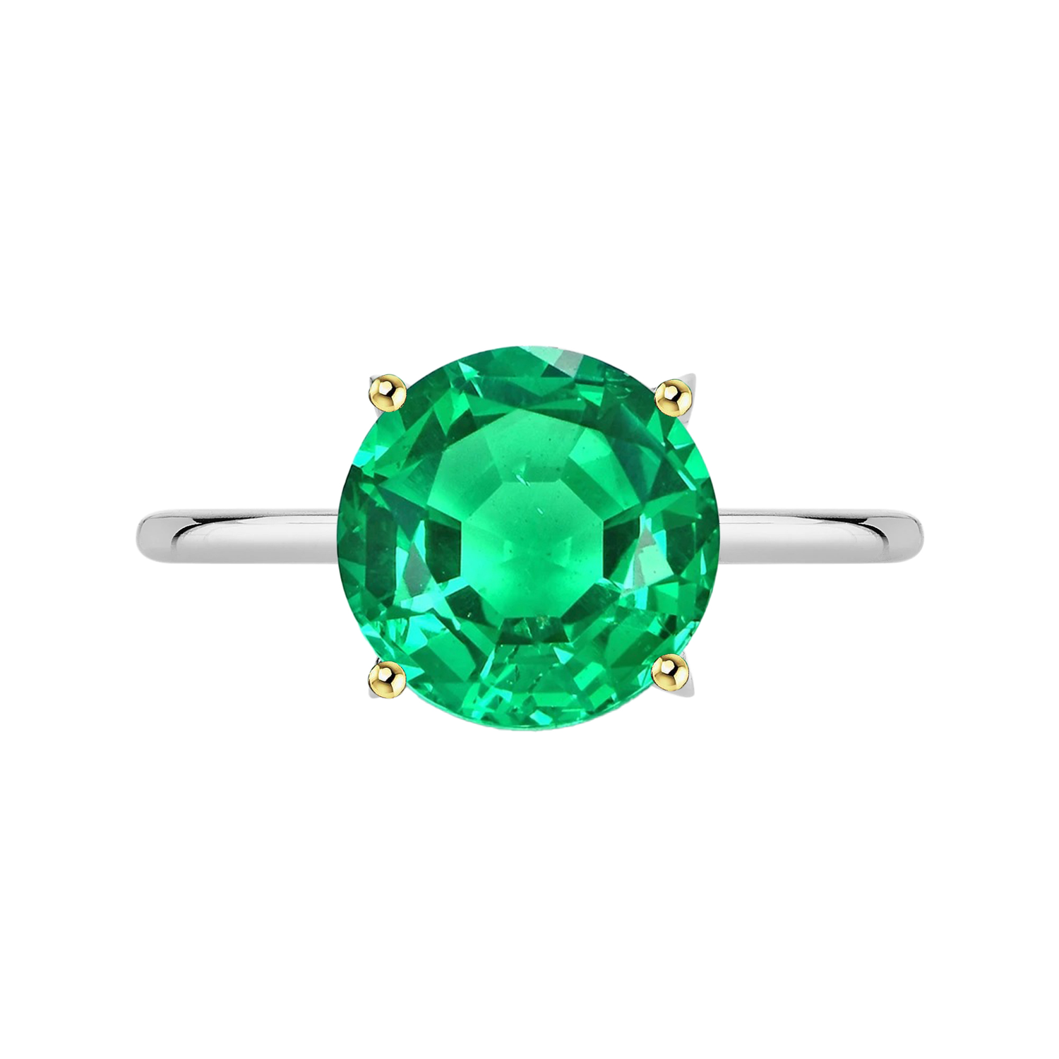 Smeraldo Fine Anello con Pietra Preziosa – vista principale