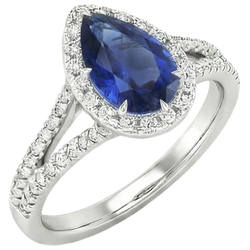 Ceylon Blu Zaffiro Anello
