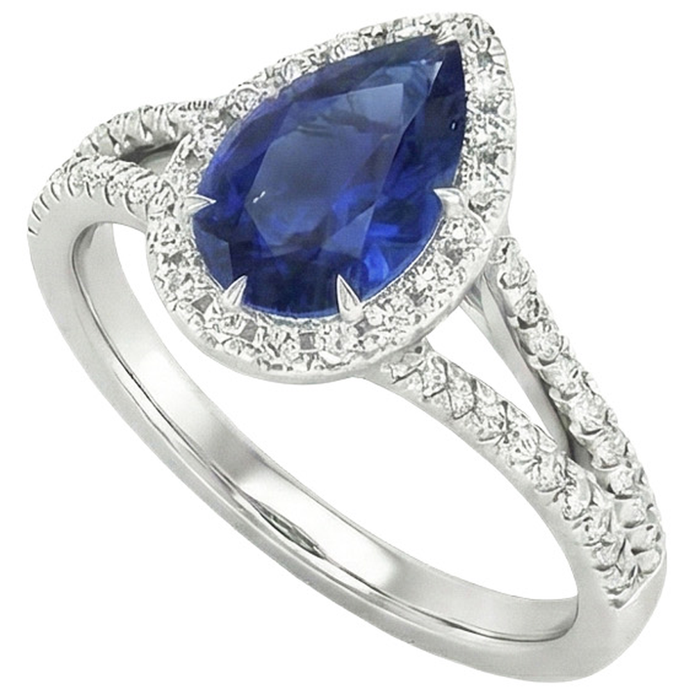 Ceylon Blu Zaffiro Anello