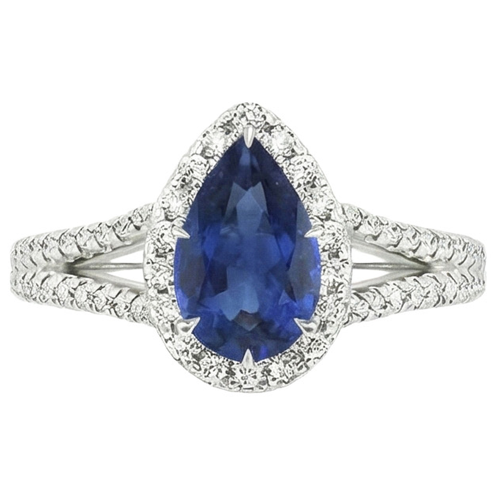 Ceylon Blu Zaffiro Anello