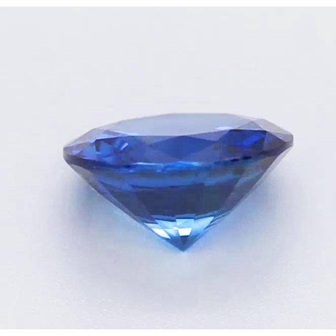Taglio Brillante Zaffiro Blu anello in Gold – vista frontale