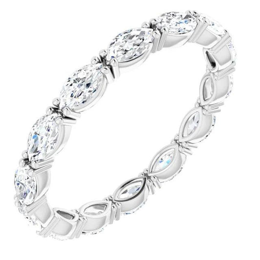 Cinturino Per l'Eternità Con Naturale Diamanti Taglio Marquise Da Donna. 1.40 Carati