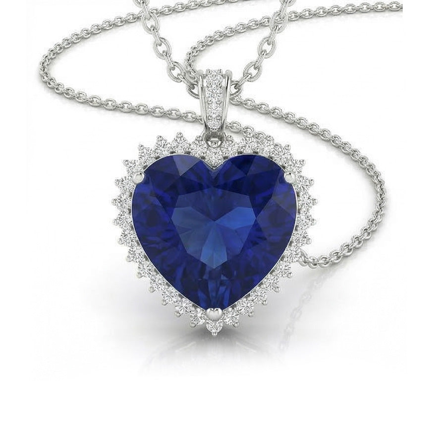 Ciondolo Zaffiro Blu Royal