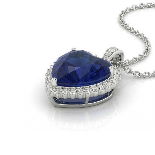 Ciondolo Zaffiro Blu Royal