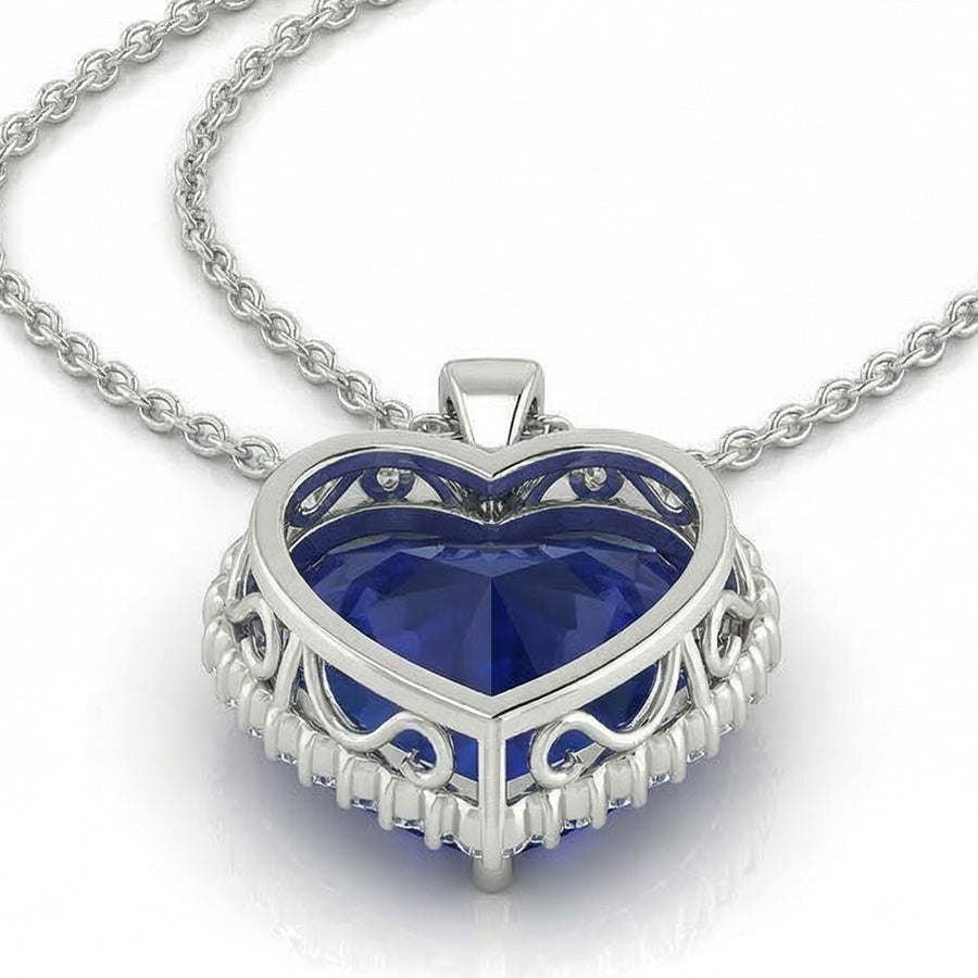 Ciondolo Zaffiro Blu Royal