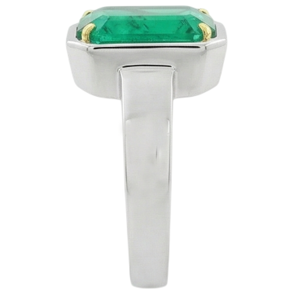Smeraldo Fine Anello Pietra Colorata – vista posteriore
