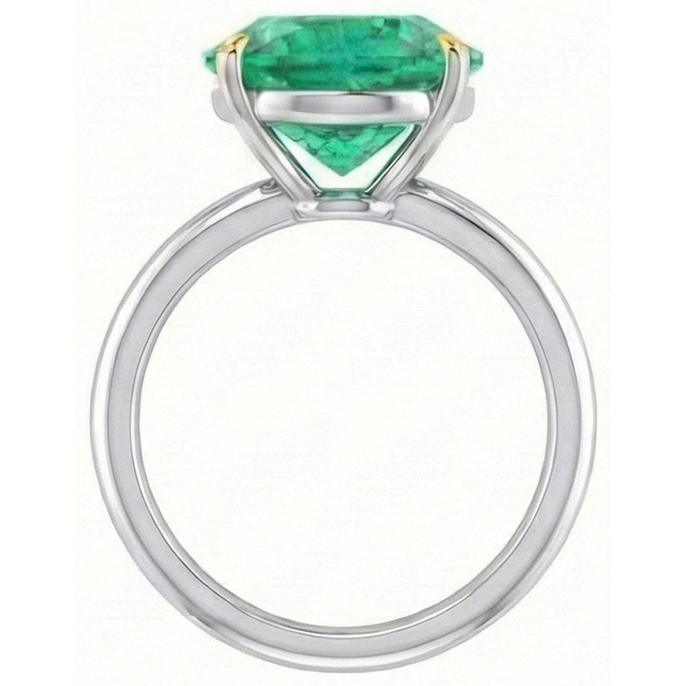 Brillante Anello con Gemma 4 carati – vista dall'alto