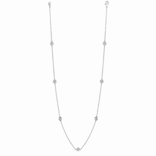 Collana Station Vero Diamond 4 Carati Oro Bianco 14K