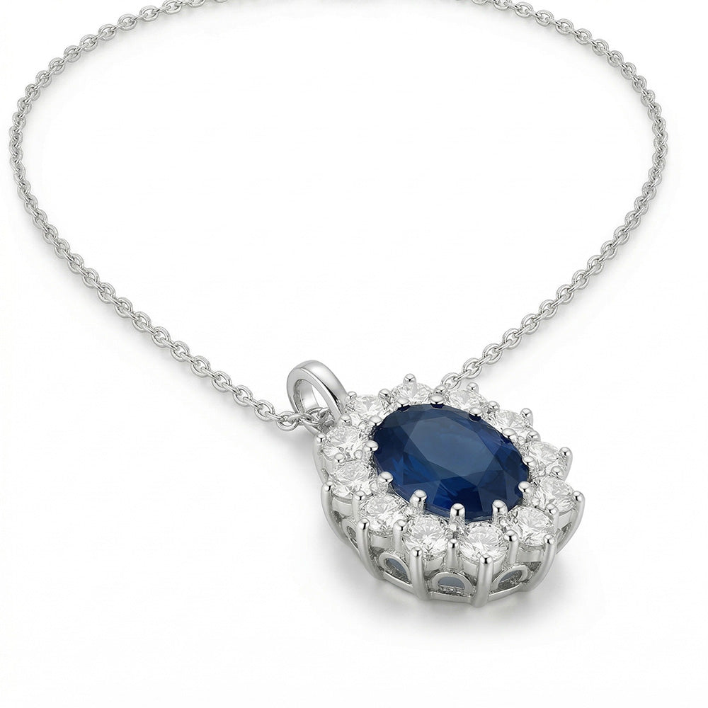 vero round diamante 2.70carati pendente dettaglio ravvicinato