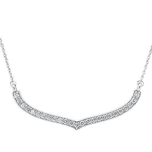 Collana Donna Vero Diamanti 2 Ct 14K Oro Bianco