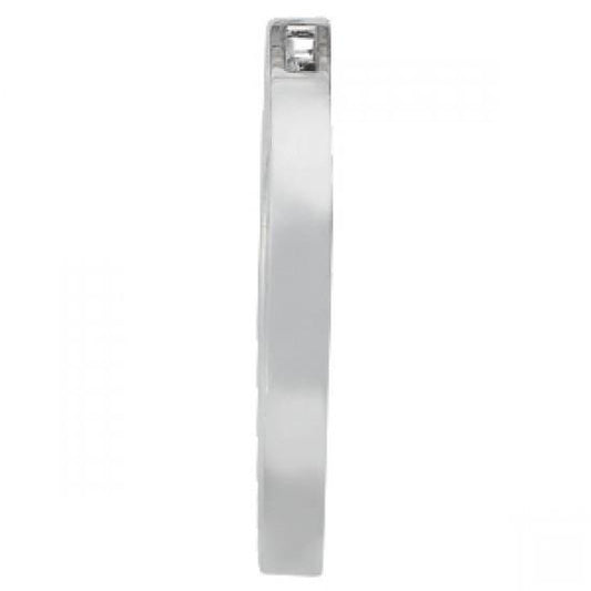 Collana Pendente Con Vero Diamante Tondo Scintillante Da 1 Carato WG Senza Catena In Oro Bianco 14K