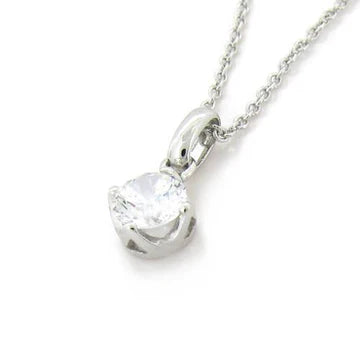 Collana Pendente Solitario Con Genuino Diamante Di Forma Ovale Da 1,25 Carati In Oro Bianco 14K