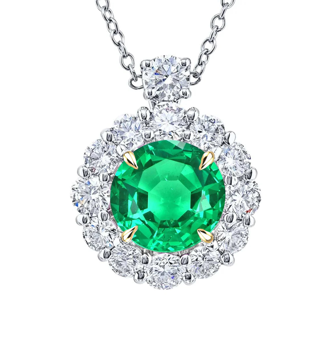 Premium Smeraldo Fine Pendente Pietra Preziosa 6 carati – vista principale