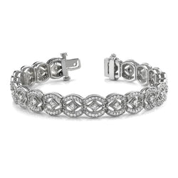 Come Vintage Art Deco Bracciale Di Naturale Diamanti