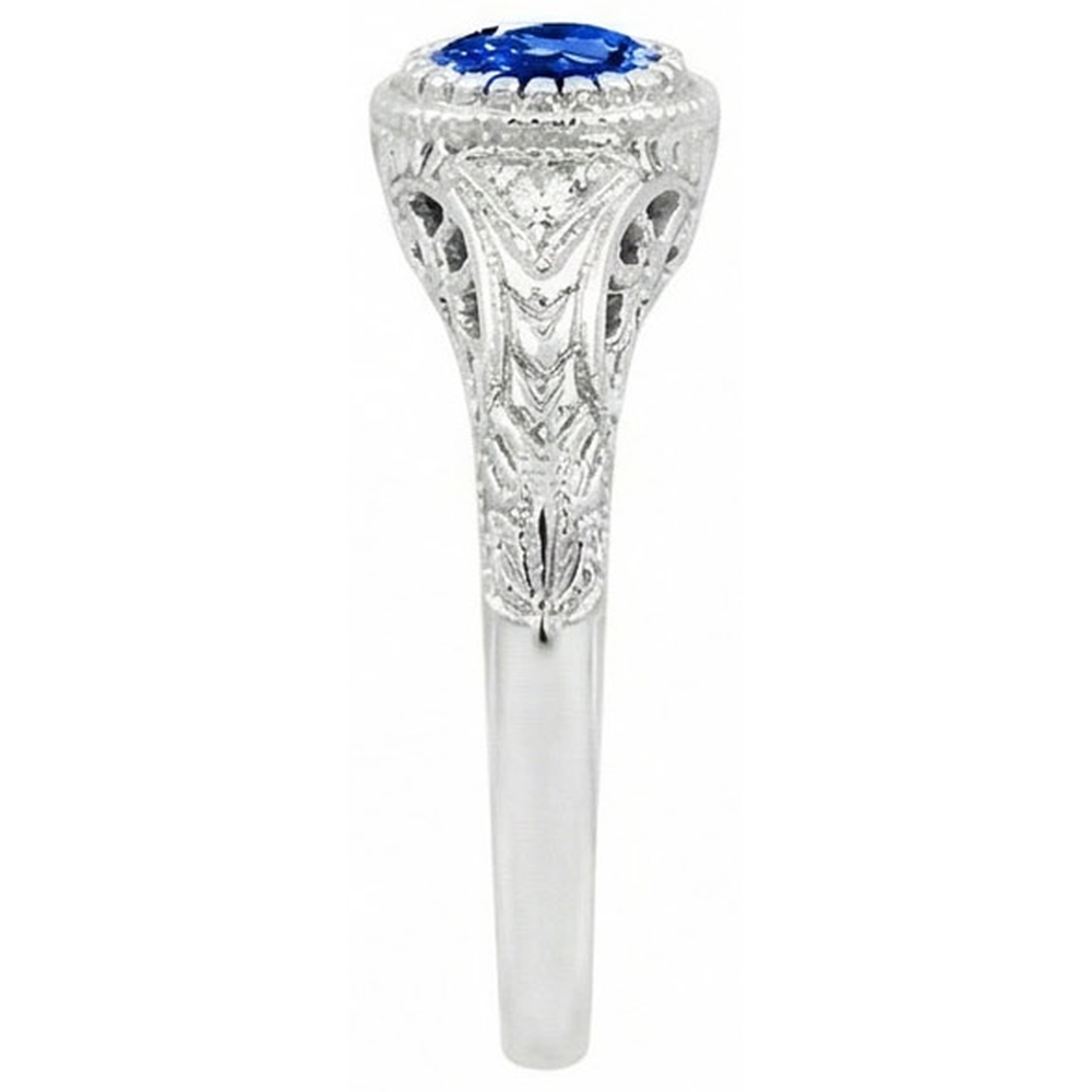 vero round diamante 1.25carati anello vista dall'alto