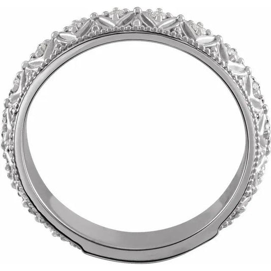 Comfort Fit Wedding Band 1.20 Carati Genuino Diamante Gioielli In Stile Vintage
