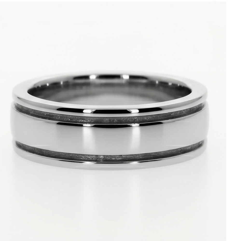 Comoda Calzata Banda da Uomo Anello di Diamante Per Uomini