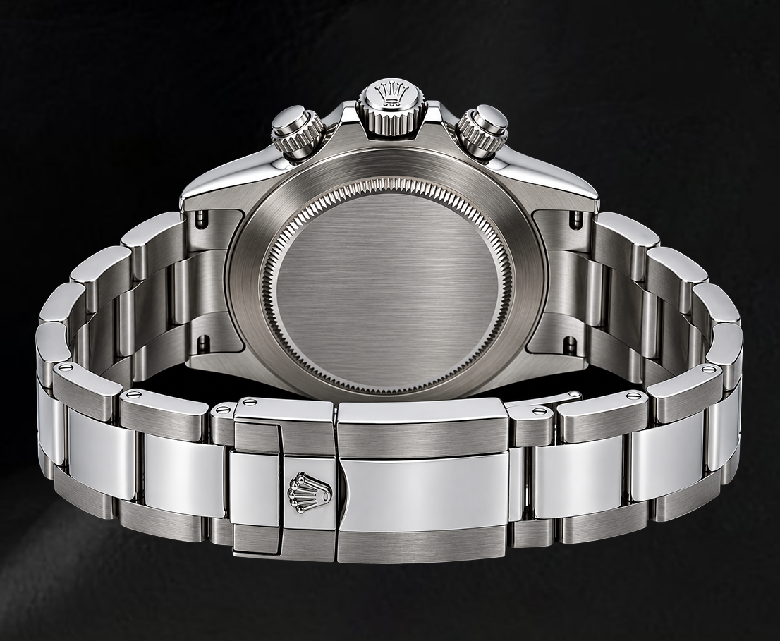 Orologio Rolex Cosmograph Daytona 116520 40 mm in Acciaio Inossidabile con Quadrante Nero