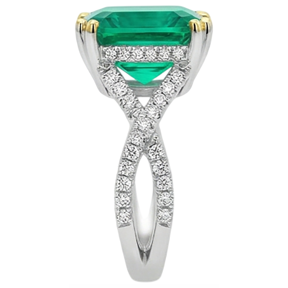 Di lusso Anello con Gemma 3,50 carati – vista profilo