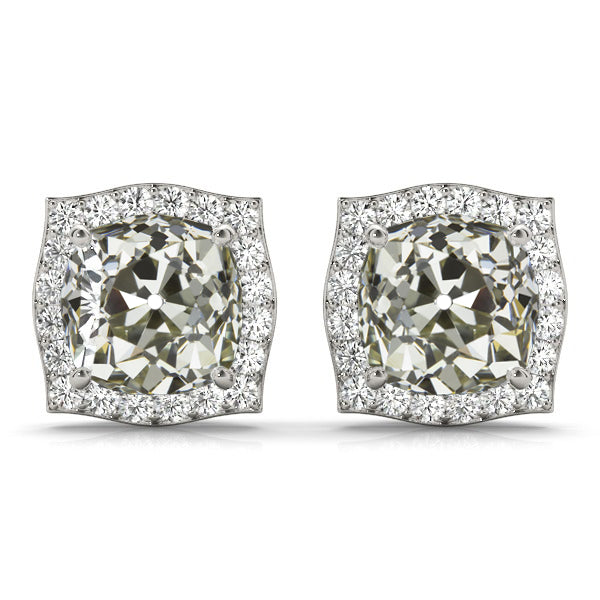 Diamante Orecchini Pendenti 5 carati Oro Bianco 14K – vista principale