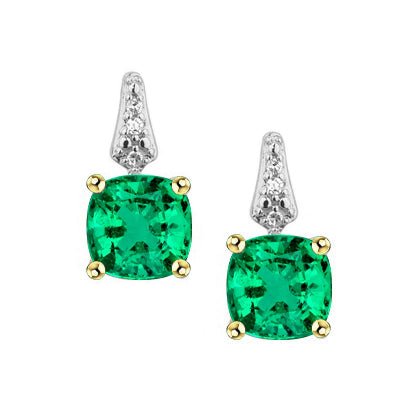 Radioso Smeraldo Gemstone Earring 2 carati – vista principale