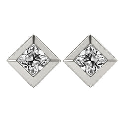 Diamante Fine Orecchini a Lobo 1,50 carati G/VS1 – Oro Bianco 14K