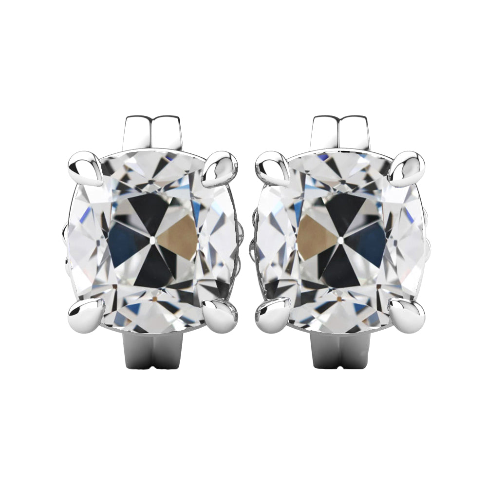 Cuscino Brillante anello in Oro 14 Carati Bianco – vista principale
