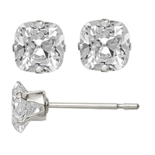 Taglio Cushion Diamante Fine anello in Oro Bianco 14K – vista principale