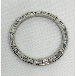 Lunetta Rolex Personalizzata con Diamanti Naturali Veri (Non da Laboratorio) Taglio Baguette Estratti dalla Terra, Platino 36 mm