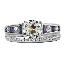 Oro Bianco 14K Diamante Fine Anello di Proposta – 2-carati