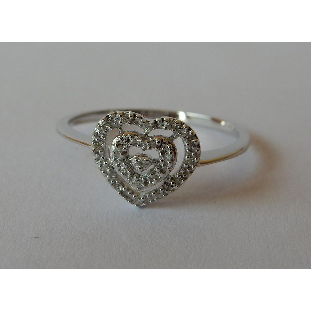 Su misura Anello Halo 0,50 carati – vista frontale