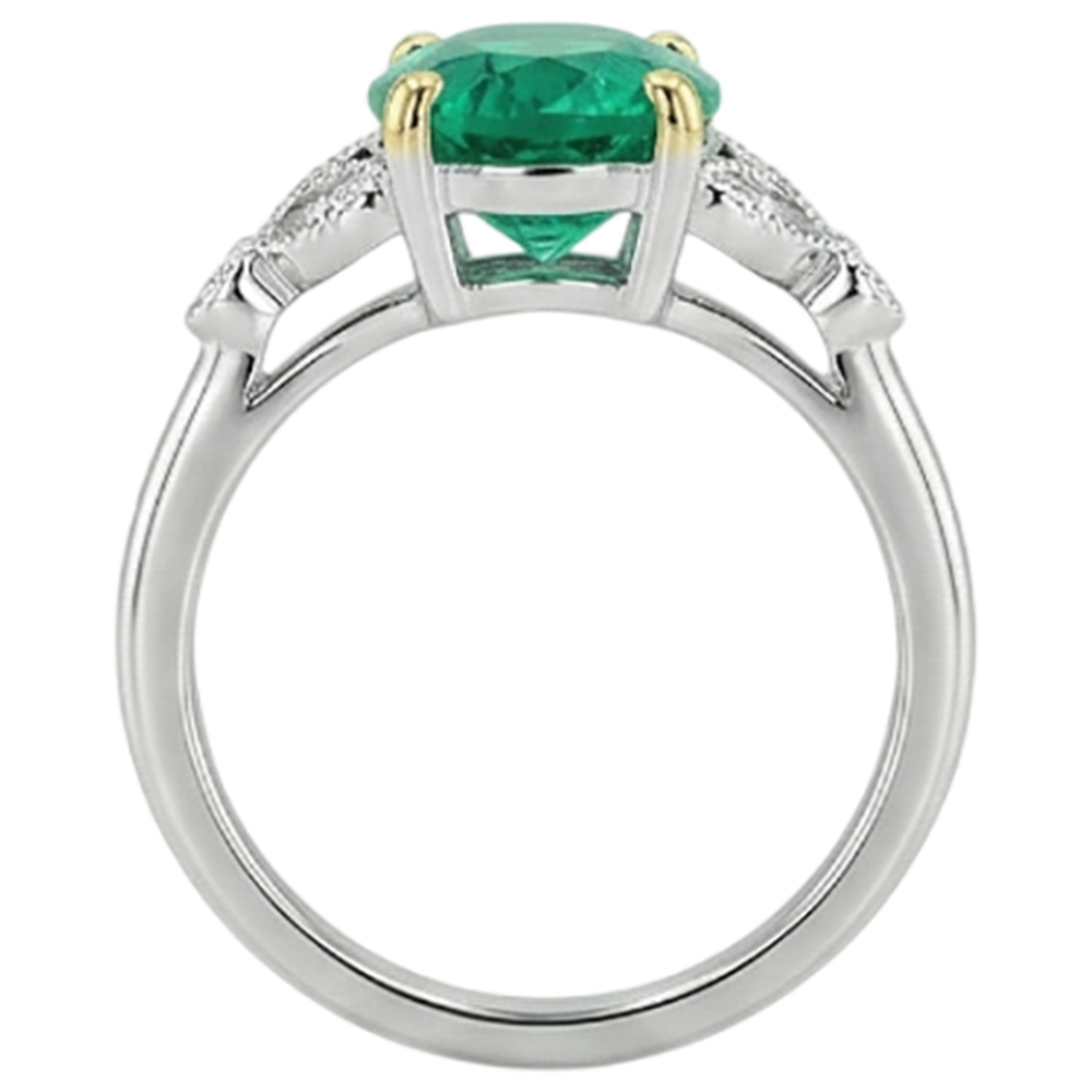 Premium Anello con Pietra Preziosa 2 carati – vista posteriore