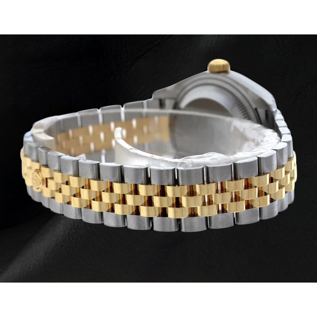 Orologio da Donna Rolex Datejust 279173 con Quadrante Luminoso, Ghiera Zigrinata, Bicolore, 28 mm, Bracciale Jubilee