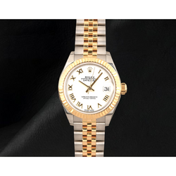Orologio da Donna Rolex Datejust 279173 Bicolore con Quadrante Bianco con Numeri Romani
