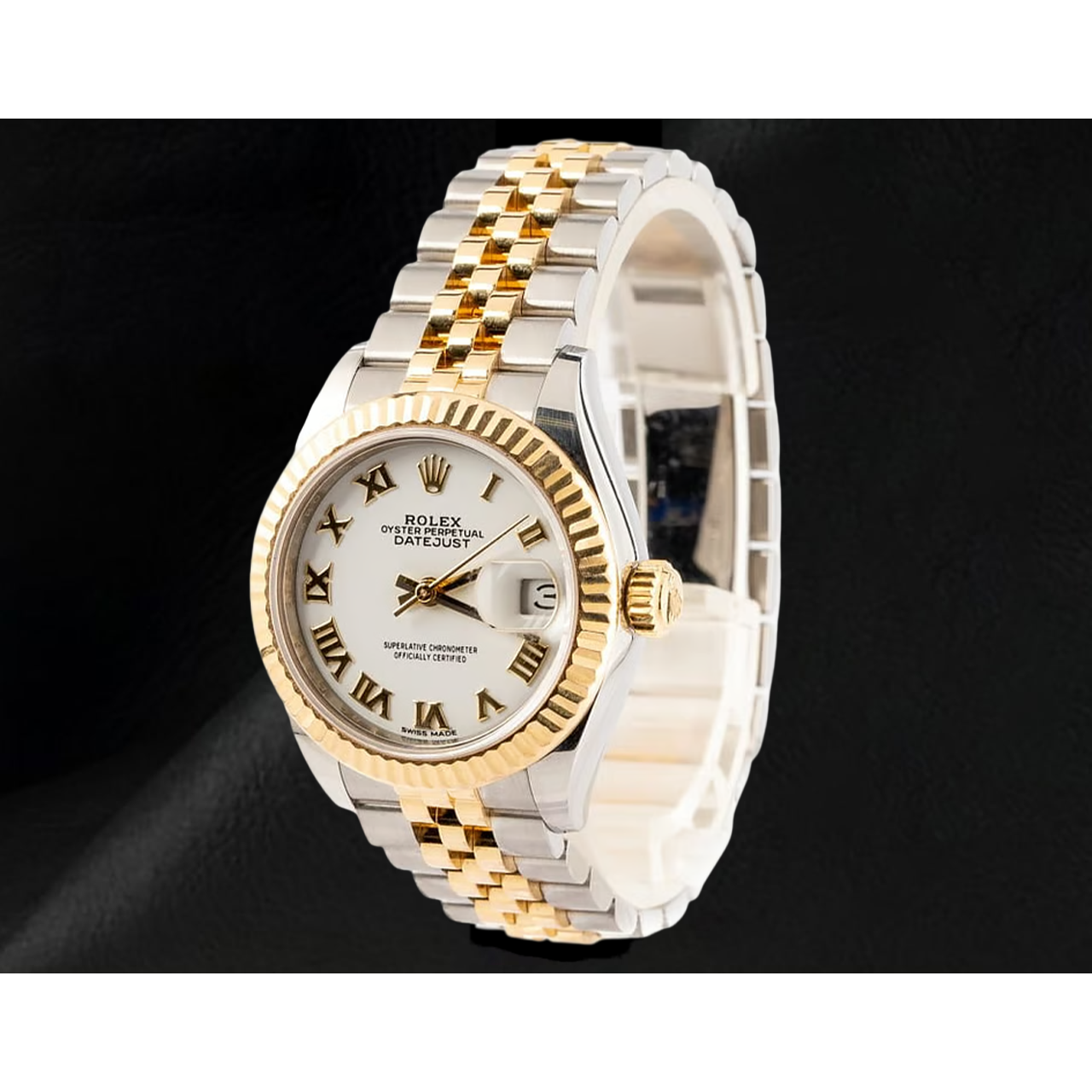 Orologio da Donna Rolex Datejust 279173 Bicolore con Quadrante Bianco con Numeri Romani