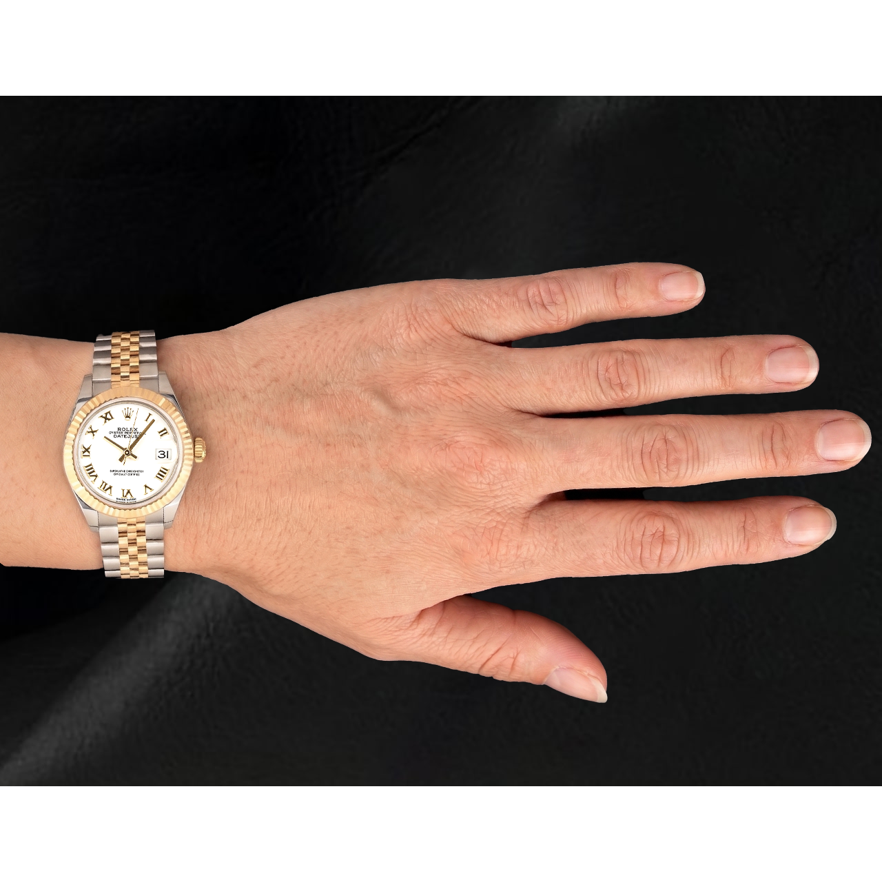 Orologio da Donna Rolex Datejust 279173 Bicolore con Quadrante Bianco con Numeri Romani