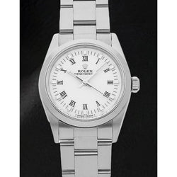 Datejust 31mm Orologio da donna Rolex bianco con numeri romani