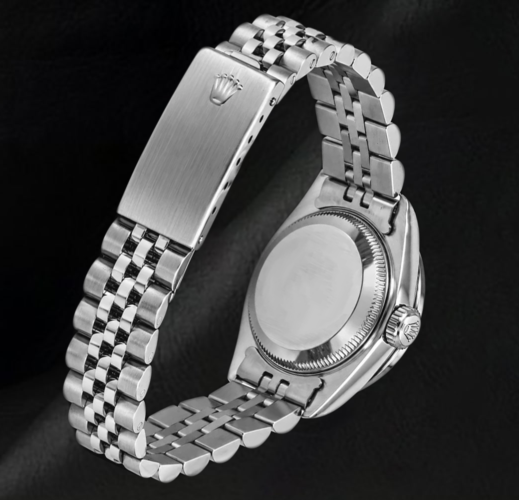 Orologio Rolex 6916 Datejust 26mm in Acciaio Inossidabile con Quadrante Blu con Diamanti e Lunetta con Diamanti