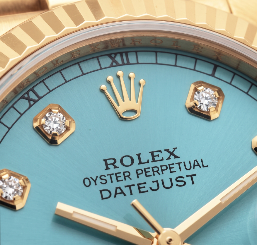 Orologio Rolex Datejust 26mm 69178 in Oro Giallo 18K Quadrante con Diamanti Turchese