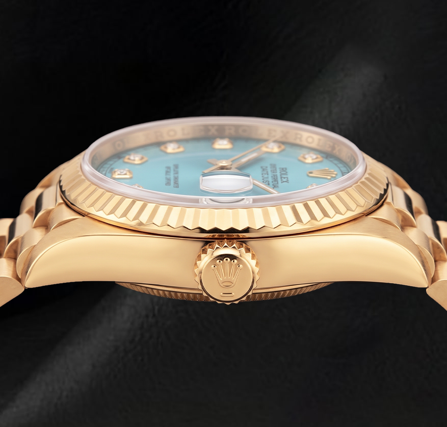 Orologio Rolex Datejust 26mm 69178 in Oro Giallo 18K Quadrante con Diamanti Turchese
