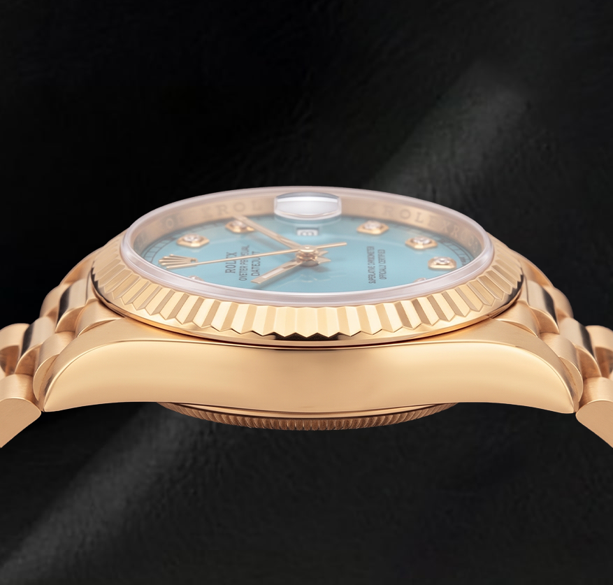 Orologio Rolex Datejust 26mm 69178 in Oro Giallo 18K Quadrante con Diamanti Turchese