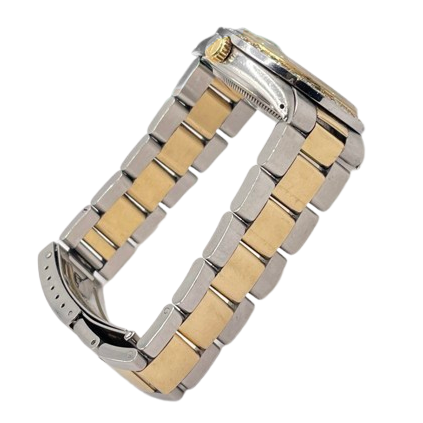 Datejust Rolex da uomo in oro giallo e acciaio inossidabile, orologio bicolore, impostazione rapida