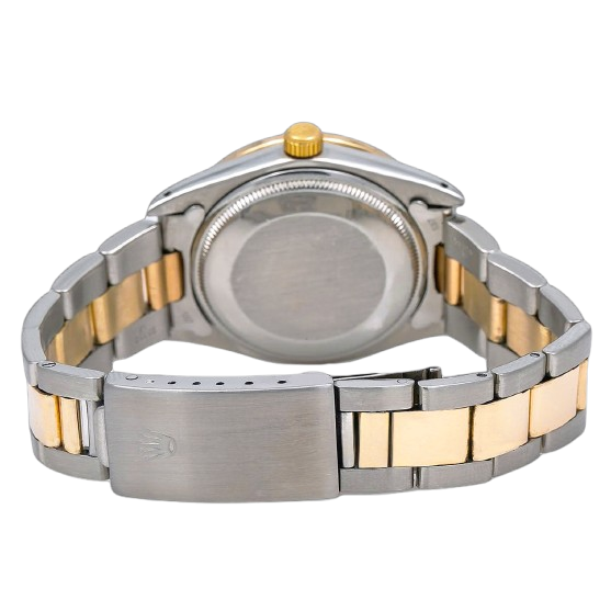 Datejust Rolex da uomo in oro giallo e acciaio inossidabile, orologio bicolore, impostazione rapida