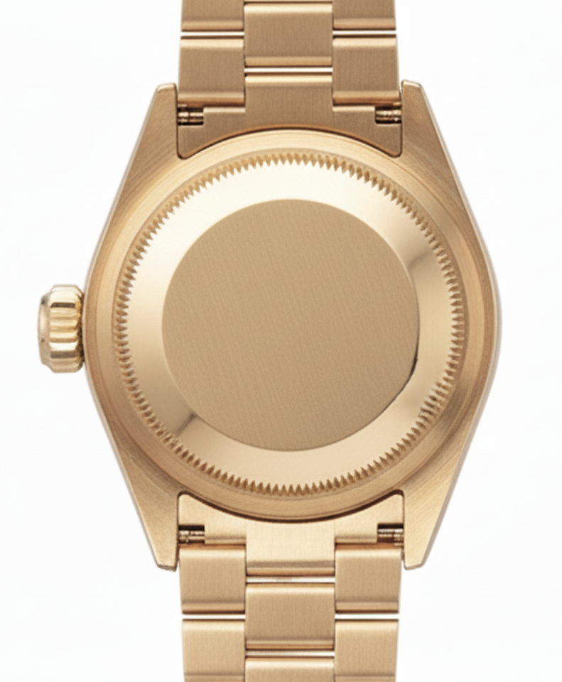 Datejust Rolex quadrante nero con bastone orologio presidenziale lunetta in oro con diamanti