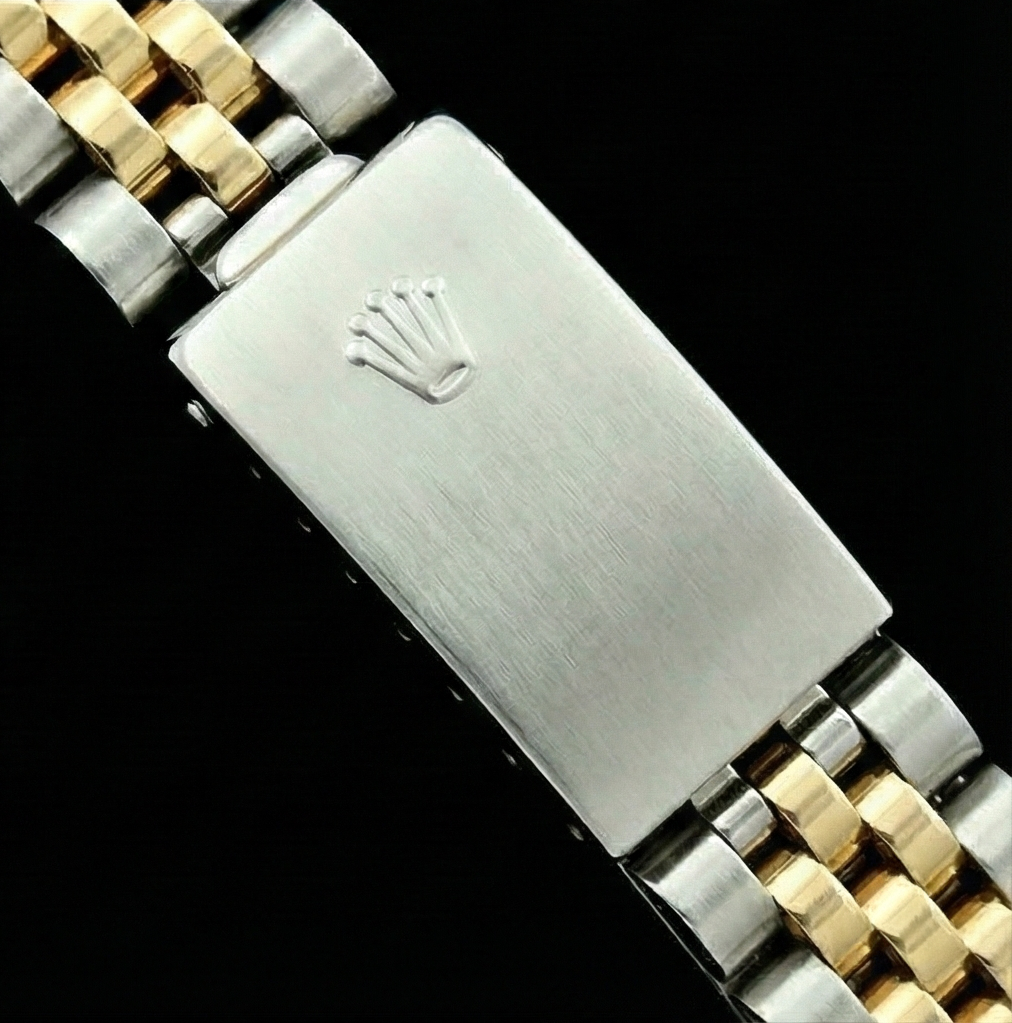 Datejust champagne con quadrante a bastone Orologio Rolex da donna in acciaio inossidabile e lunetta