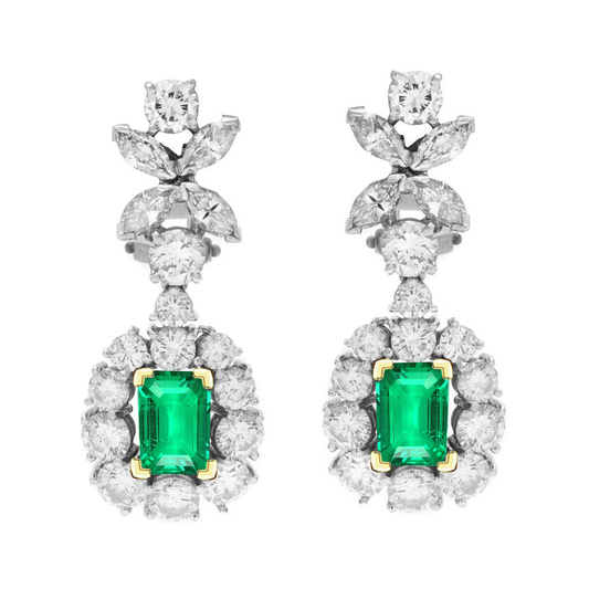 Raffinato Smeraldo Fine Gemstone Earring 1,50 carati – vista principale