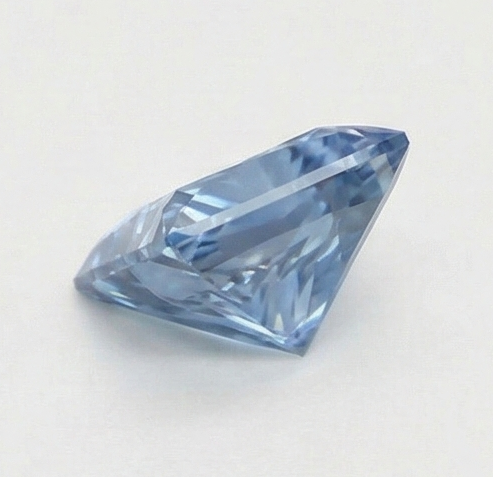 Diamante Azzurro Sciolto da 3 Carati a Taglio Principessa