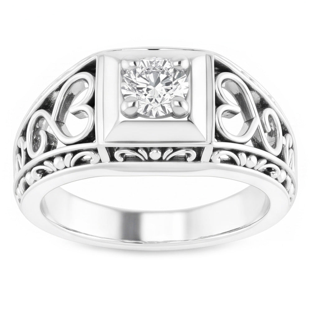 Diamante Fine Anello Monopietra fatto a mano 1 carati |